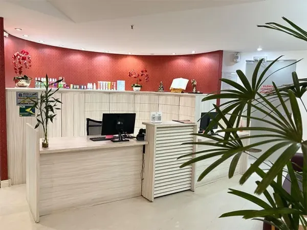 Recepção do spa