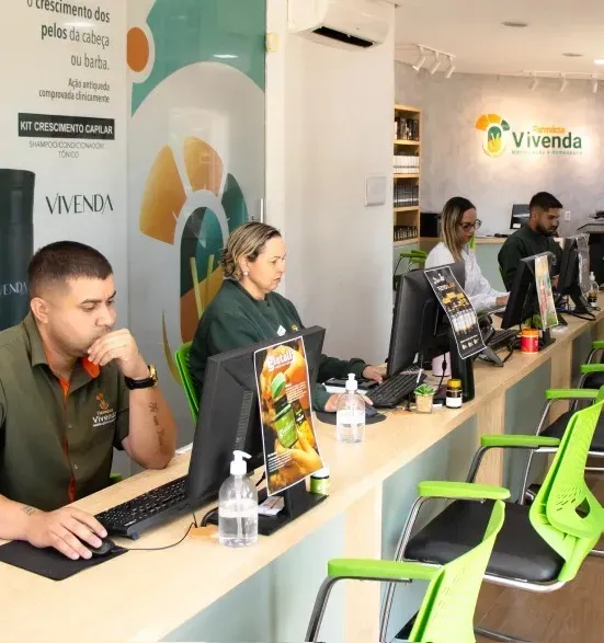 Atendimento no balcão