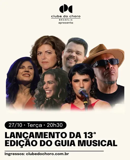 Lançamento do Guia Musical de Brasília, com GOG, Célia Porto e Márcia Tauil