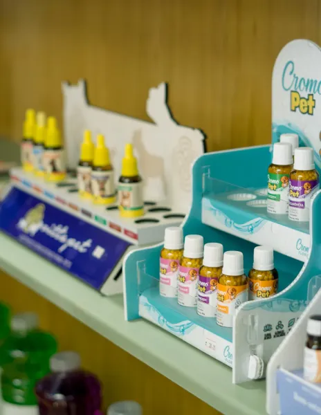 Linha de produtos veterinários