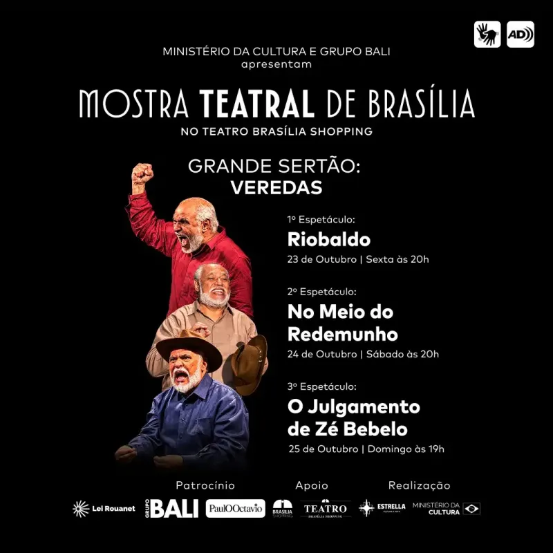 Trilogia Grande Sertão: Veredas, com Gilson de Barros e direção de Amir Haddad