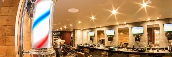 Interior da barbearia