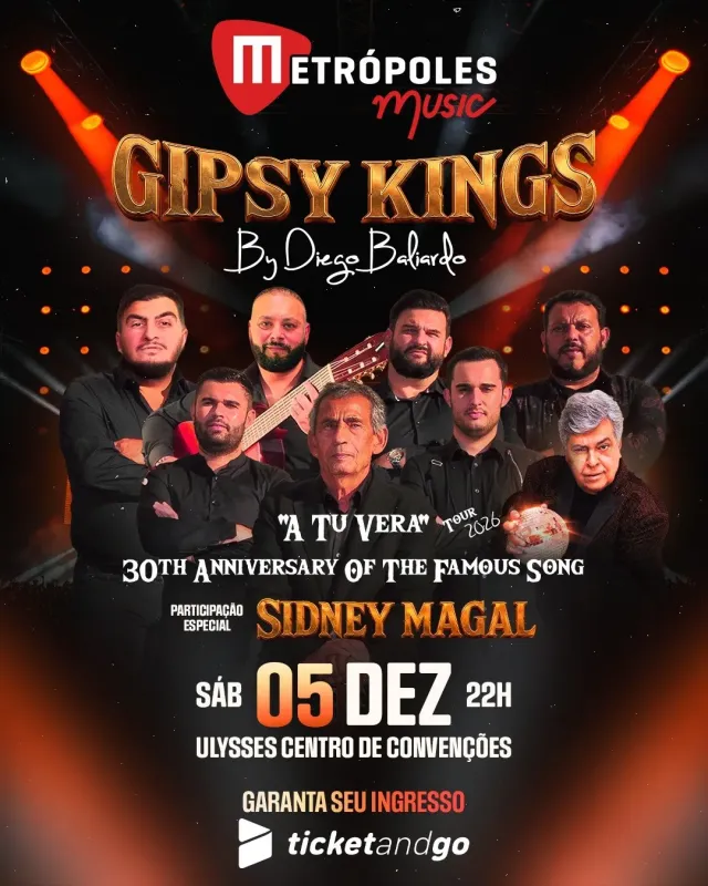 Gipsy Kings by Diego Baliardo com Sidney Magal – A Tu Vera Tour